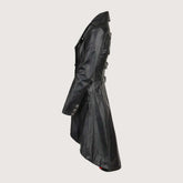 Double Breasted Gothic Raven Black Coat